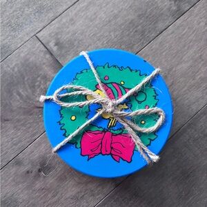 NEW Peanuts Snoopy Christmas Holiday Drinking Coasters Ceramic (Set of 4)